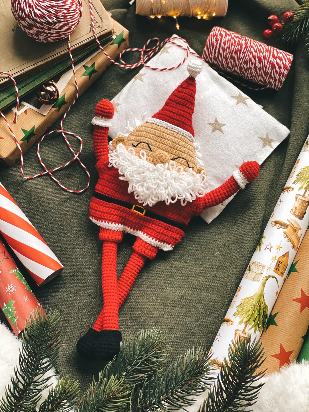 Handcrafted Crochet Cute Santa Toy main image 1