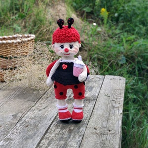 Häkelanleitung Marienkäfer, Puppe Marienkäfer Amigurumi Anleitung