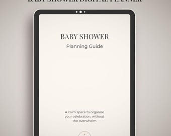 Baby Shower Planner: 60-Page Editable Party Organizer (Digital Download)