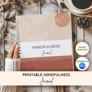 Mindfulness Journal: Daily Reflection, Self-Care (PDF Download)