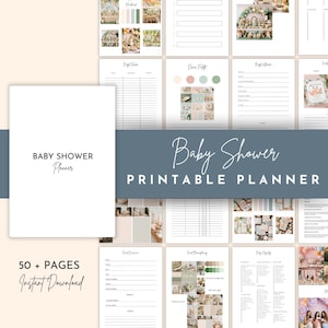 Baby Shower Printable Planner, Baby Shower Checklist Printable, Baby Event Planning, Party Planner, Event Planner, Instant Download