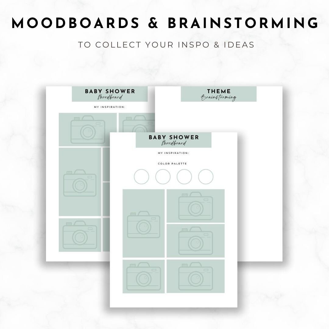 Baby Shower Planner Printable, Baby Shower Checklist Printable, Baby