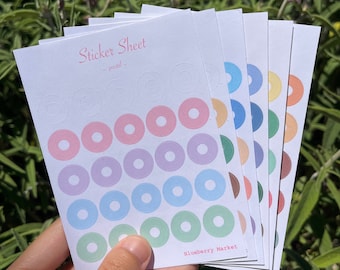 Sticker sheet | Journal stickers | Bujo | sticker sheet journal | sticker sheet aesthetic | sticker sheet planner