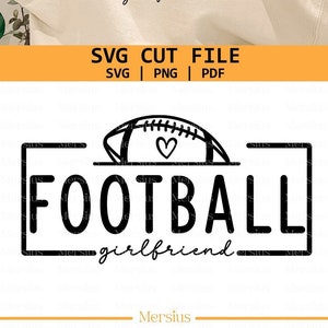 Namorada de futebol SVG PNG, Futebol Svg, Camisa de namorada de futebol Svg, Futebol Svg feminino, Designs de futebol, Ferro de futebol, Esportes Svg