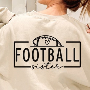 Voetbal zus SVG PNG, voetbal SVG, voetbal zus shirt SVG, sport familie shirt, voetbal seizoen SVG, voetbal zus, voetbal spel dag