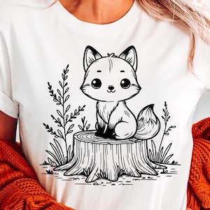 Fox Svg Png, Fox Svg, Fox For Cricut, Fox Shirt Svg, Fox Clipart, Cute Fox Clip Art, Fox Silhouette, Minimalist Fox Svg, Fox Cricut Design