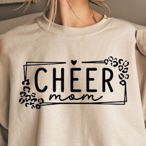 Cheer Mom SVG PNG, Cheer Mom Leopard Svg, Cheerleader Svg, Cheer Mom Shirt Svg, Team Spirit Svg, Cheer Life Svg, Cheerleader Mom Svg, Cheer