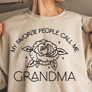 Mijn favoriete mensen noemen me oma SVG PNG, oma bloem SVG, oma SVG, oma Tee SVG, oma cadeau SVG, beste moeder ooit, Moederdag