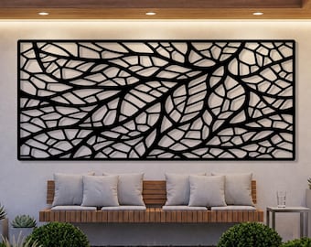 Oversized Abstract Outdoor Metal Wall Art, Large Abstract Outdoor Metal Wall Art, Poolside Patio Decor, Abstract Metal Wall Art