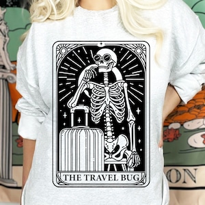 The Travel Tarot Card Svg, Travel Clipart, Roadtrip Svg, Tarot Cards Svg, Funny Tarot Card, Funny Travel Svg, Tarot Card Clipart