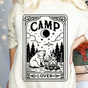 Camp Lover Tarot Svg, Camp Life Svg, Camp Lover Svg, Tarot Card Svg, Funny Camp Svg, Funny Tarot Card, Cute Bear Svg, Funny Camp Clipart