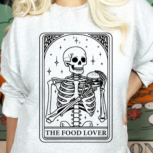 The Food Lover Tarot Card Svg, Tarot Cards Svg, Funny Tarot Card Svg, Tarot Card Svg, Tarot Card Designs, Tarot Svg, Hamburger Svg