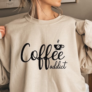 Coffee Addict SVG PNG PDF, Morning Person Svg, Coffee Lover Svg, Coffee Clipart, Trendy Svg, Mom Life, Coffee Svg, Boss Babe Svg, Mom Svg