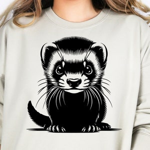 Ferret Svg, Cute Ferret Svg, Ferret Cut File, Ferret Cricut, Ferret Png, Ferret Clipart, Ferret Svg Files For Cricut, Ferret Cut Files
