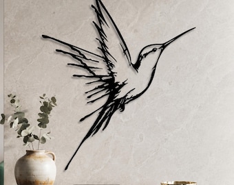 Hummingbird Metal Wall Art, Hummingbird Wall Art, Hummingbird Sign, Hummingbird Wall art, Bird Metal Wall Art