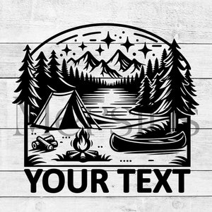 Campamento al aire libre svg, camping familiar svg, campamento monograma svg, campamento de apellido, campistas felices svg, camping svg, svg al aire libre, campamento personalizado cricut