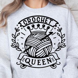 Häkeln Quenn svg, häkeln svg, Stricken svg, häkeln Png, Knitter svg, Wollknäuel svg, Garn svg, Strickdesign, stricken svg, häkeln