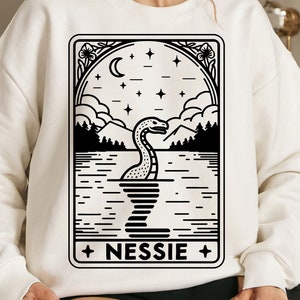 Loch Ness Monster Schmuck, Fabelwesen, Nessie Cut File, See Monster Schmuck, Loch Ness Print, Schottland Schmuck, Tarot Karte etc