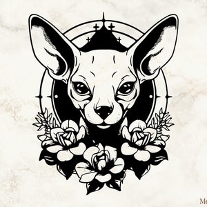 Sphynx Cat Svg, Sphynx Cat With Flower, Sphynx Svg, Sphynx, Egyptian Cat Svg, Sphynx Cat Silhouette, Sphynx Portrait, Sphynx Vinyl File