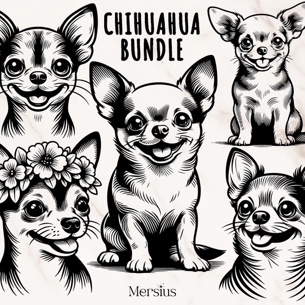 Chihuahua Svg Bundle, Chihuahua Svg, Cute Chihuahua Svg, Chihuahua Png, Chihuahua Silhouette, Floral Chihuahua Svg, Chihuahua Clipart