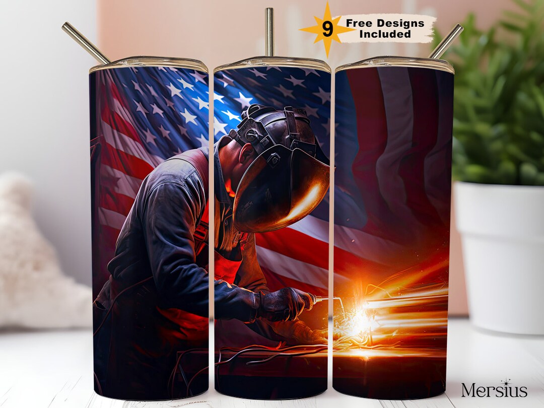 Welder Tumbler Wrap, Welder Tumbler 20oz Skinny Tumbler Design, Welder
