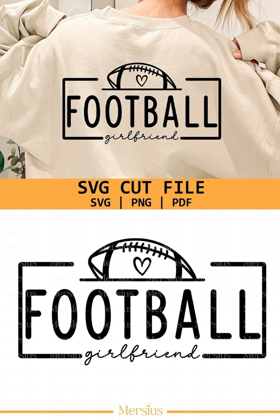 Football Girlfriend SVG PNG, Football Svg, Football Girlfriend Shirt