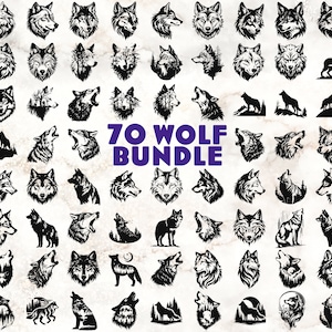 Wolf Svg Bundle, Wolf Cut Files For Cricut, Wolf Clipart, Howling Wolf Svg, Wolf Svg Cricut, Wolf Head Svg, Wolf Png, Wolf Silhouette Svg