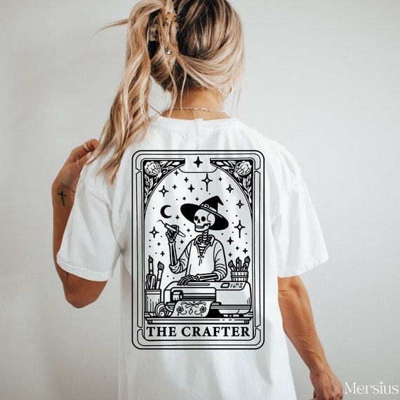 The Crafter Tarot Card Svg, Craft Design Svg, Crafter Svg, Tarot Card Png, Tarot Card Svg, Funny Skeleton Svg, Funny Crafter Svg, Tarot Card