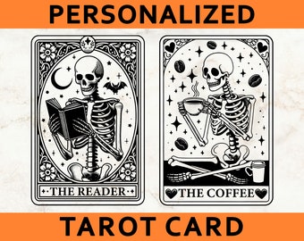 Personalized Tarot Cards Black And White Svg Png, Custom Tarot Cards Svg, Tarot Svg, Tarot Card Png, Tarot Cards Png, Funny Tarot Cards