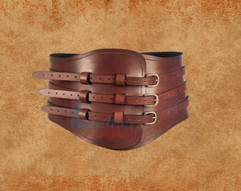 Ceinture large en cuir Ceinture en cuir, LAP-056 Soldes d'été