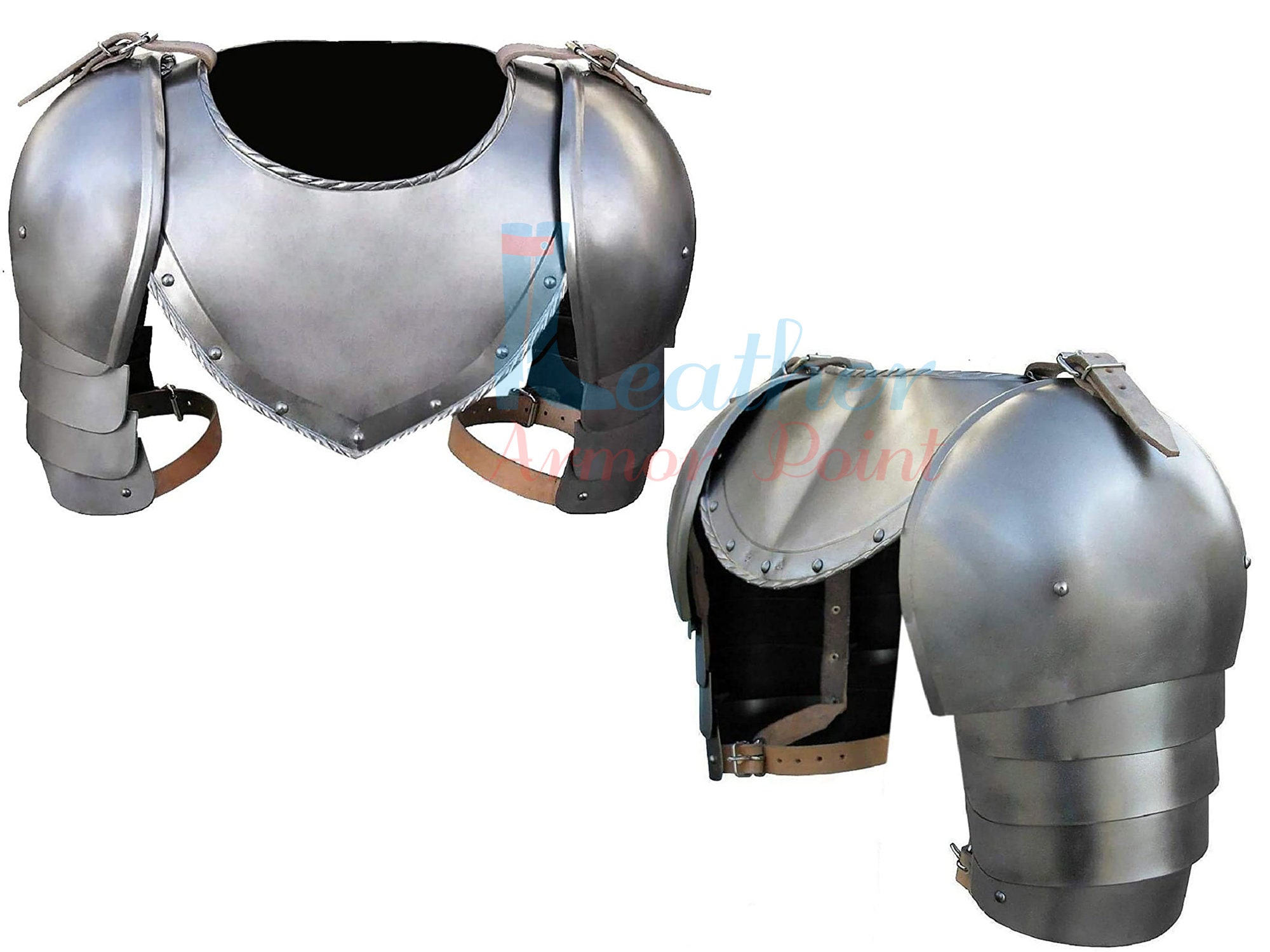 Medieval Gorget Spaulders Iron Arm Shoulder Set Pauldron - Etsy