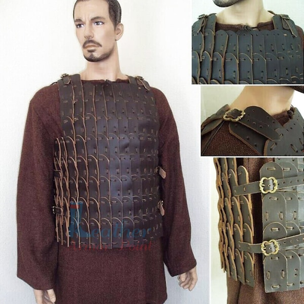 Leather Lamellar Armor, Leather Body Armour, Viking Armor , LAP-052 Valentine Gifts