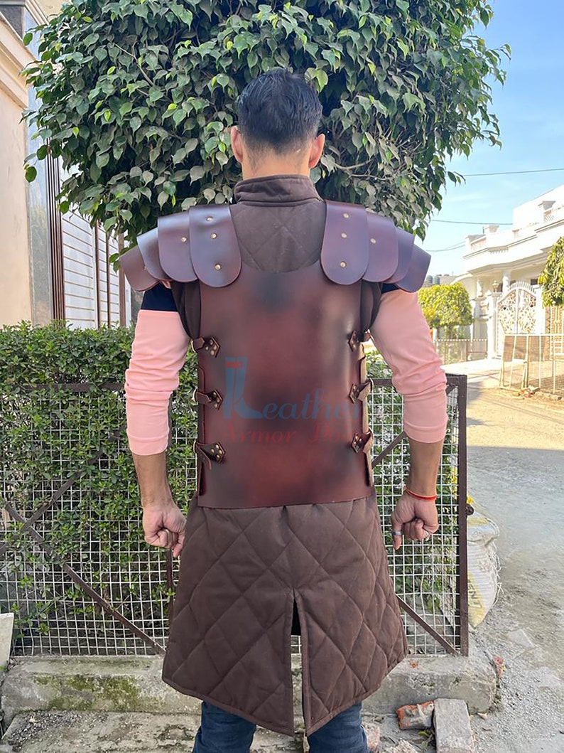 Medieval Leather Body Armor LARP Body Armor SCA Armor for Etsy