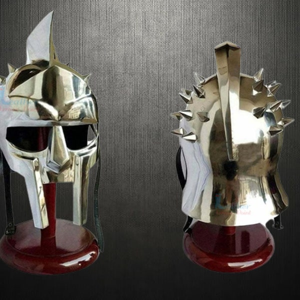 Maximus Gladiator Helmet, Wooden stand free LAP-245 Mother's Day