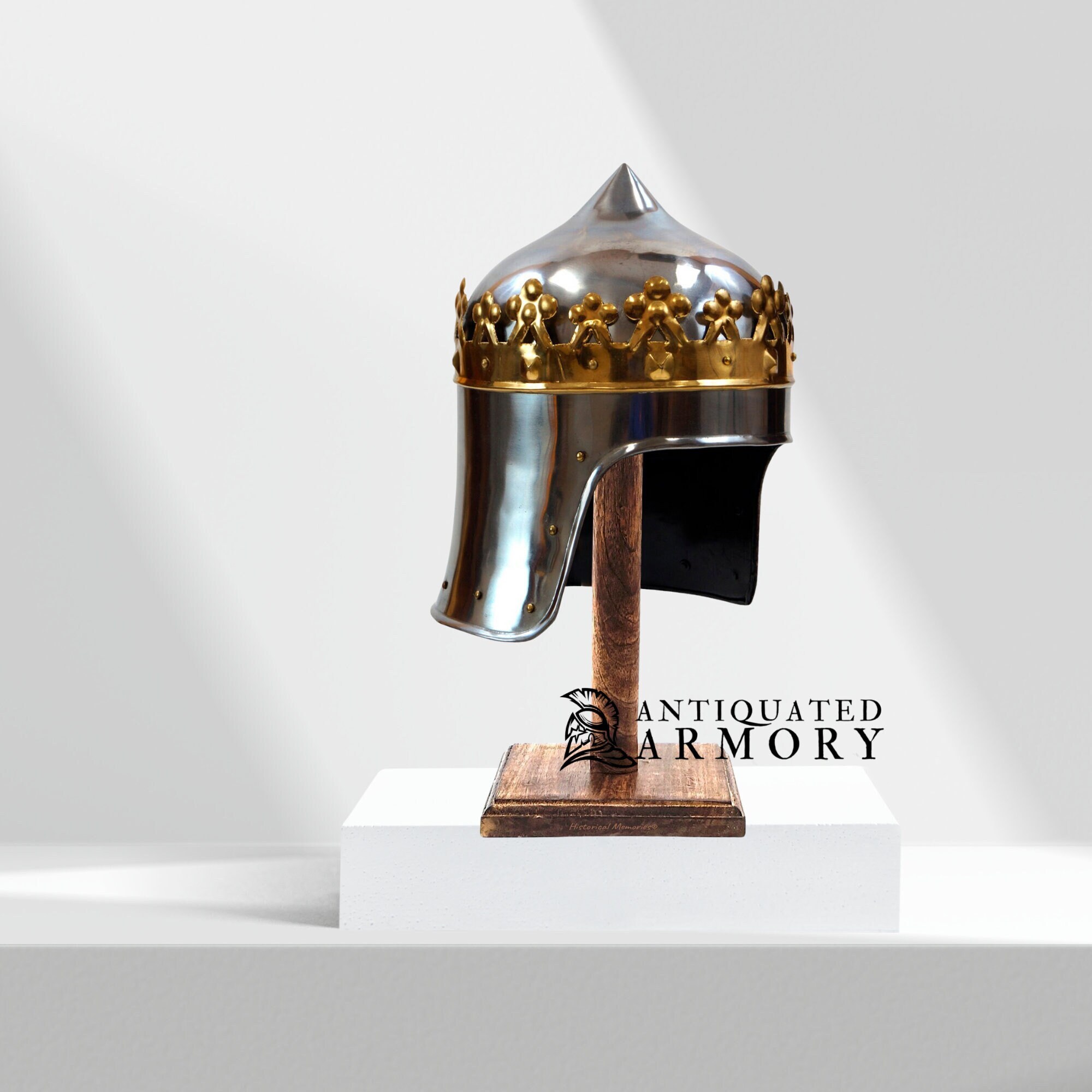 Richard the Lionheart Helmet Monarch Helmet Medieval Crown Etsy