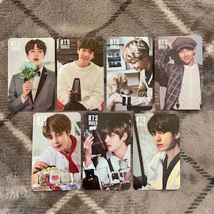 Bts Bts World dubbelzijdig, fanmade handgemaakte pc-fotokaart LOMO-kaart | Jin Yoongi Suga Hobi Jhope Rm Namjoon Jimin V Taehyung Jungkook Jk