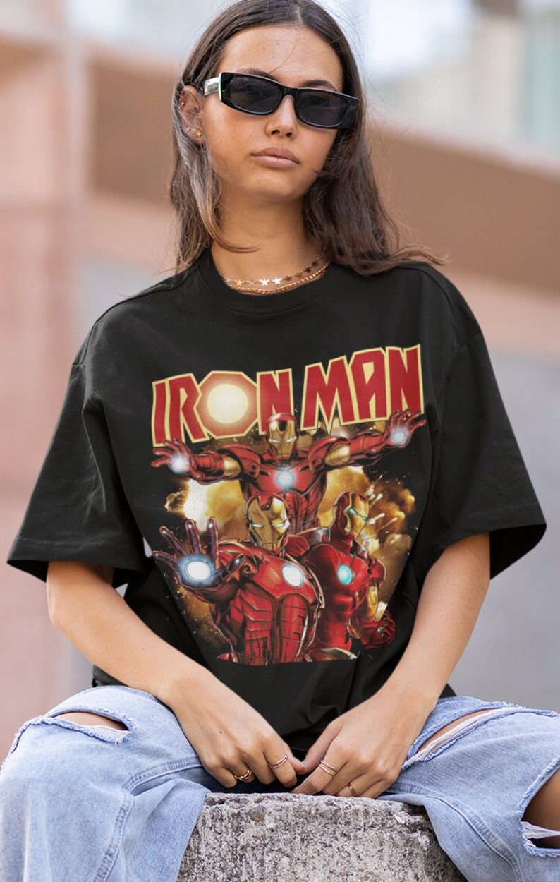 IRON MAN Iron Man Tshirt Iron Man Cartoon Avengers Shirt Iron Man