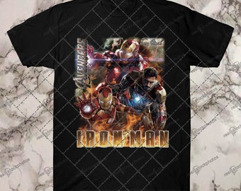IRON MAN Robert Downey Jr Iron Man Tshirt Shirt Tee Iron Man