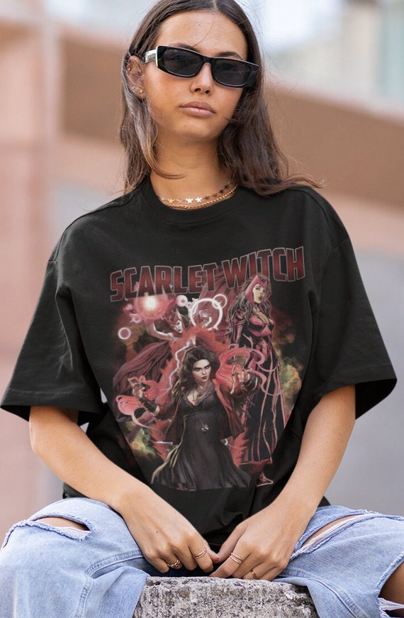 WANDA MAXIMOFF | Wanda Maximoff - Scarlet Witch Tshirt | Wanda Maximoff - Scarlet Witch Cartoon Avengers Shirt | Scarlet Witch Avengers Tee