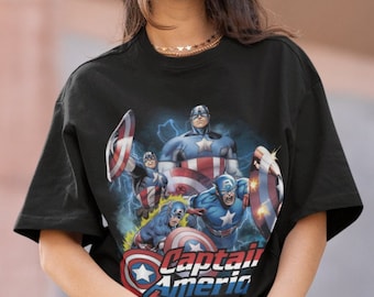 CAPTAIN AMERICA | Captain America Tshirt | Captain America Cartoon Avengers | Captain America Cartoon Avenger Sweatshirt | Captain America