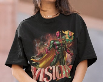 VISION | Vision Tshirt | Vision Cartoon Avengers Shirt | Vision Avengers Tee