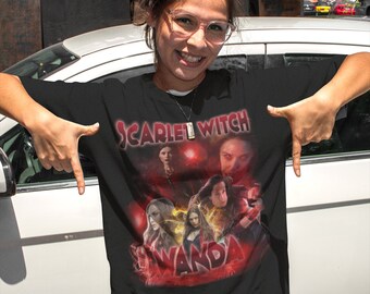 WANDA | Scarlet Witch | Elizabeth Olsen | Vision Wanda Tshirt Shirt Tee | Vision Wanda Sweatshirt Sweater | Vision Wanda Avengers