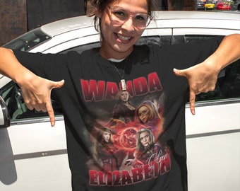 WANDA | Scarlet Witch | Elizabeth Olsen | Vision Wanda Tshirt Shirt Tee | Vision Wanda Sweatshirt Sweater | Vision Wanda Avengers