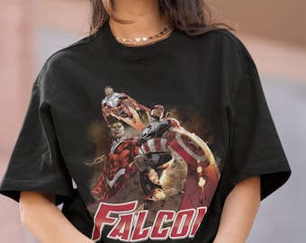 FALCÃO | Capitão América do falcão Camisetas de <br> Entrega Rápida? Vingadores dos desenhos animados do Falcão | Vingador dos desenhos animados do falcão suéter | Falcão Vingadores