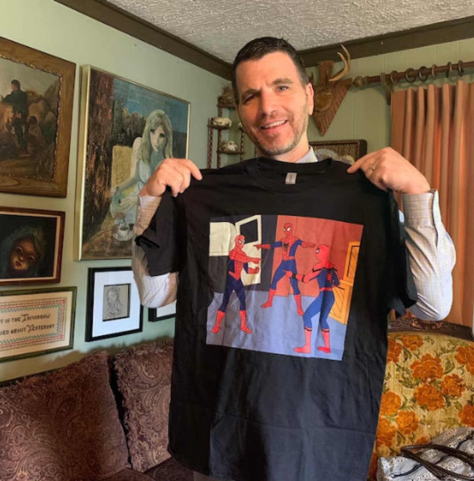 Spiderman Multiple Pointing Meme | Spiderman Tshirt Shirt Tee ...