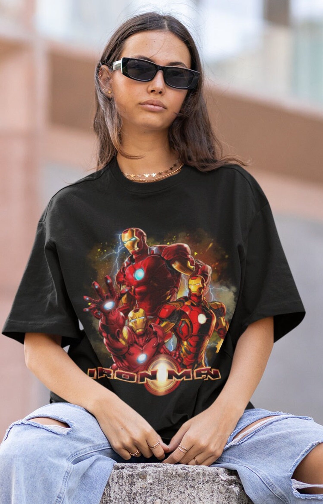 IRON MAN / Iron Man camiseta / Iron Man Cartoon Avengers Shirt / Iron ...