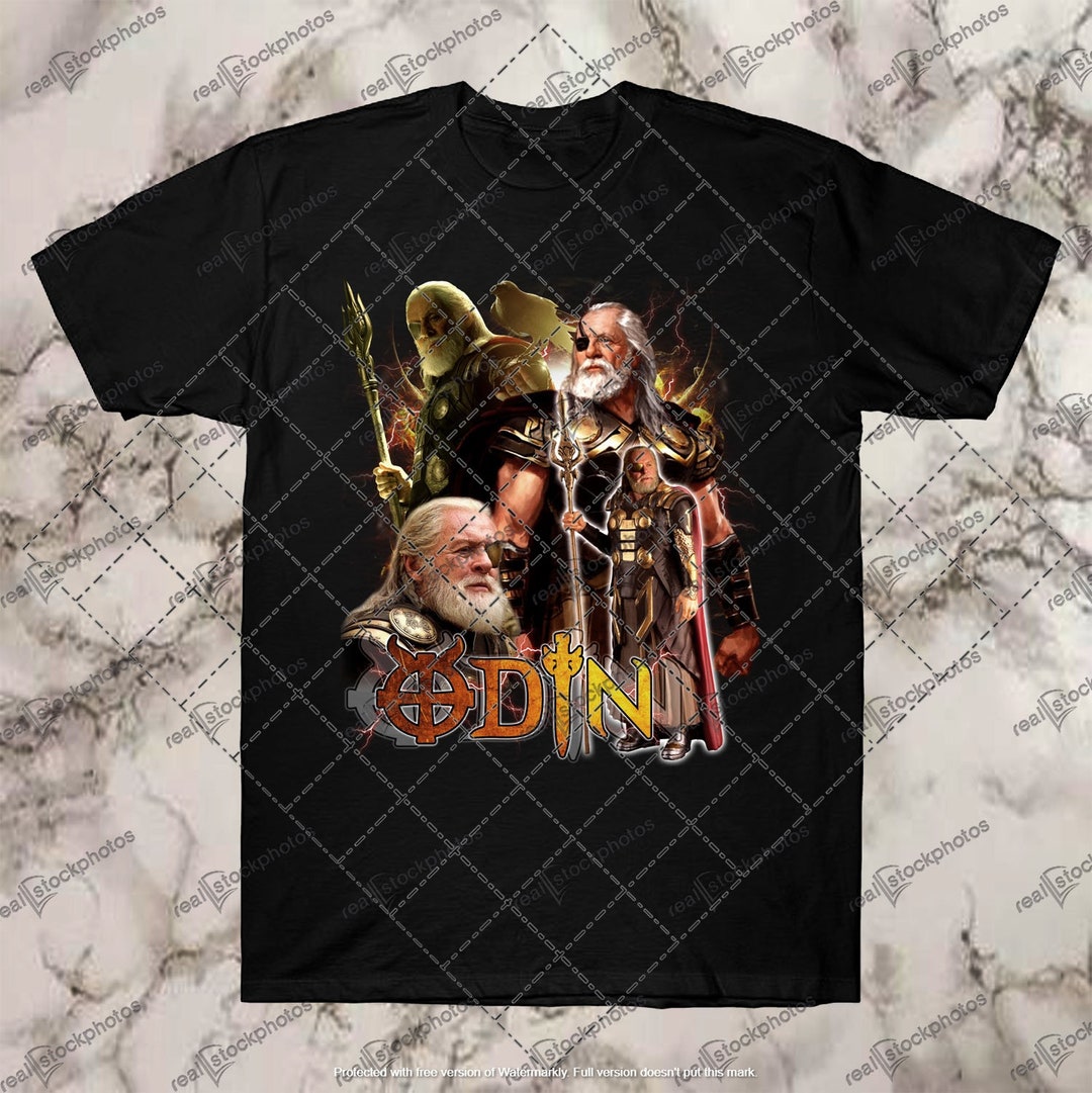 Camiseta Vikingos Odin Thor Para Hombre - Diseño Nórdico, Algodón 100%, Tallas Hasta XXXXL