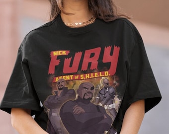NICK FURY | Nick Fury Tshirt | Nick Fury Cartoon Avengers Shirt | Nick Fury Cartoon Avenger Sweatshirt | Nick Fury Avengers Shirt