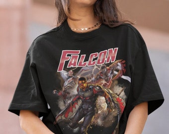 FALCÃO | Capitão América do falcão Camisetas de <br> Entrega Rápida? Vingadores dos desenhos animados do Falcão | Vingador dos desenhos animados do falcão suéter | Falcão Vingadores