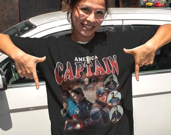 CAPTAIN AMERICA | Chris Evans | Captain America Tshirt Shirt Tee | Captain America Sweatshirt Sweater | Captain America Avengers